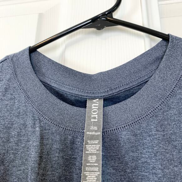 Vuori Energy Performance Sleeveless Tank Top Shirt Azure Heather Size Medium - Picture 4 of 5